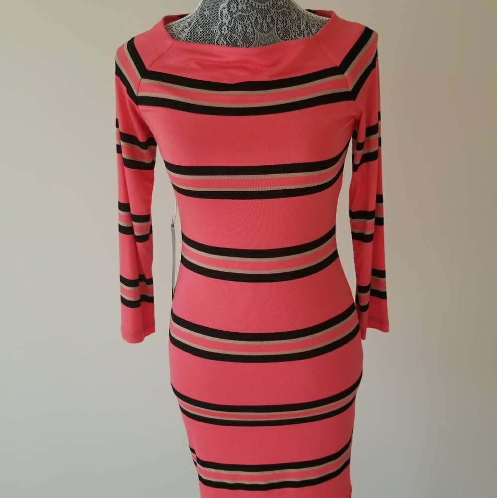 Striped Fitted Dress